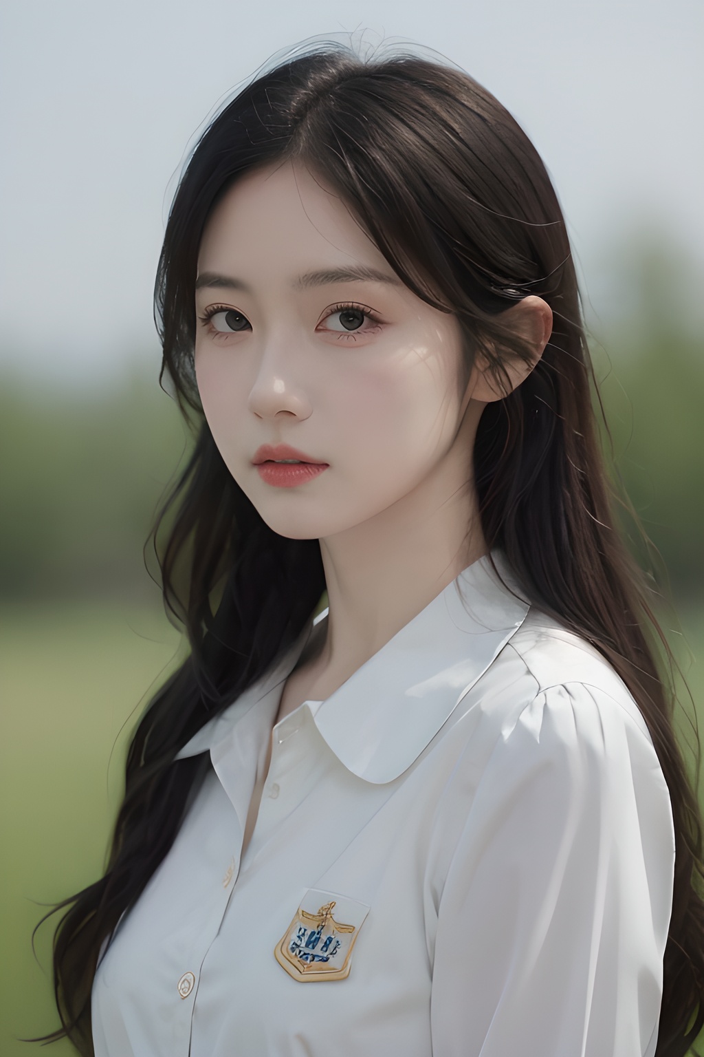 <lora:0807_07:0.7>,simple background,fleur_de_lapin_uniform,, 1girl,realistic,masterpiece, best quality, photorealistic, HDR,detail