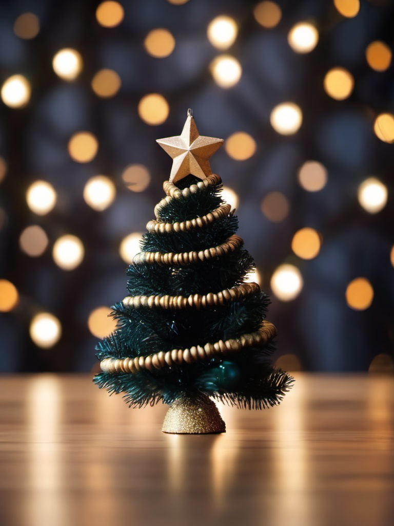 lansexi,no humans,tree,christmas tree,christmas ornaments,blurry,dress,still life,brown background,black dress,christmas lights,standing,masterpiece,8K,realistic,UHD,<lora:lansexi 1.0:1>,