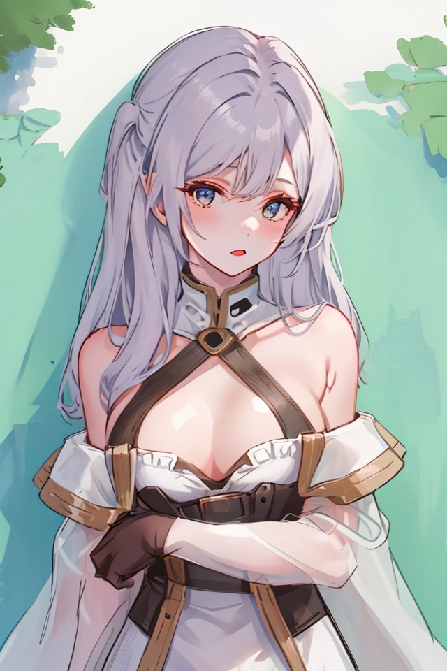1girl,  delicate features,  upper body on Tensor.Art