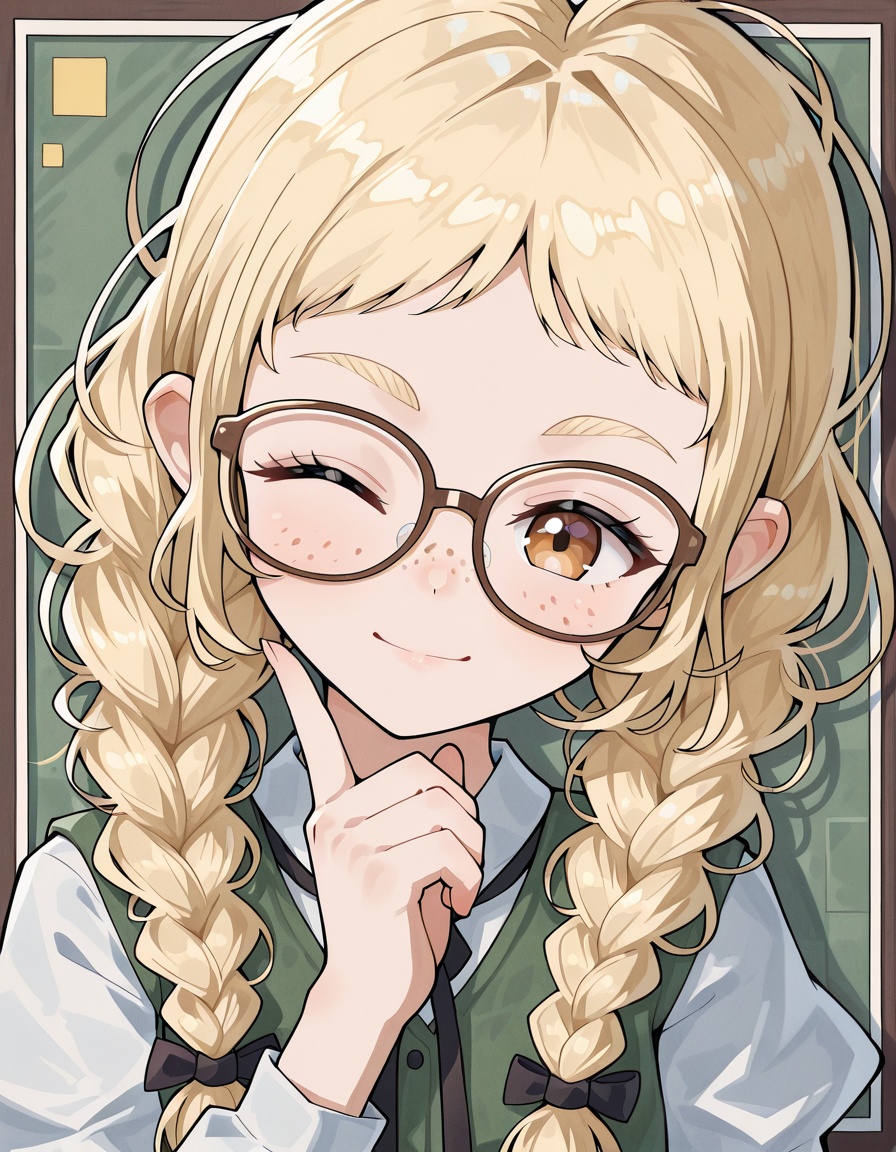 astyle,  1girl,  wink on Tensor.Art