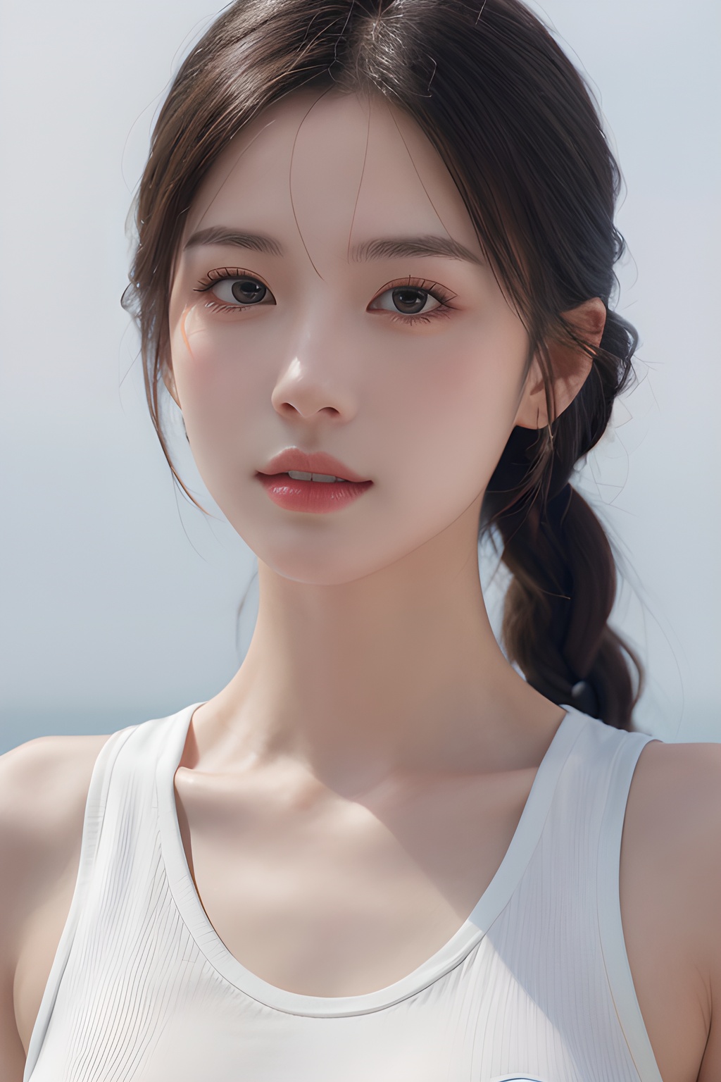 <lora:0810_10:0.7>,simple background,sportswear,, 1girl,realistic,masterpiece, best quality, photorealistic, HDR,detail
