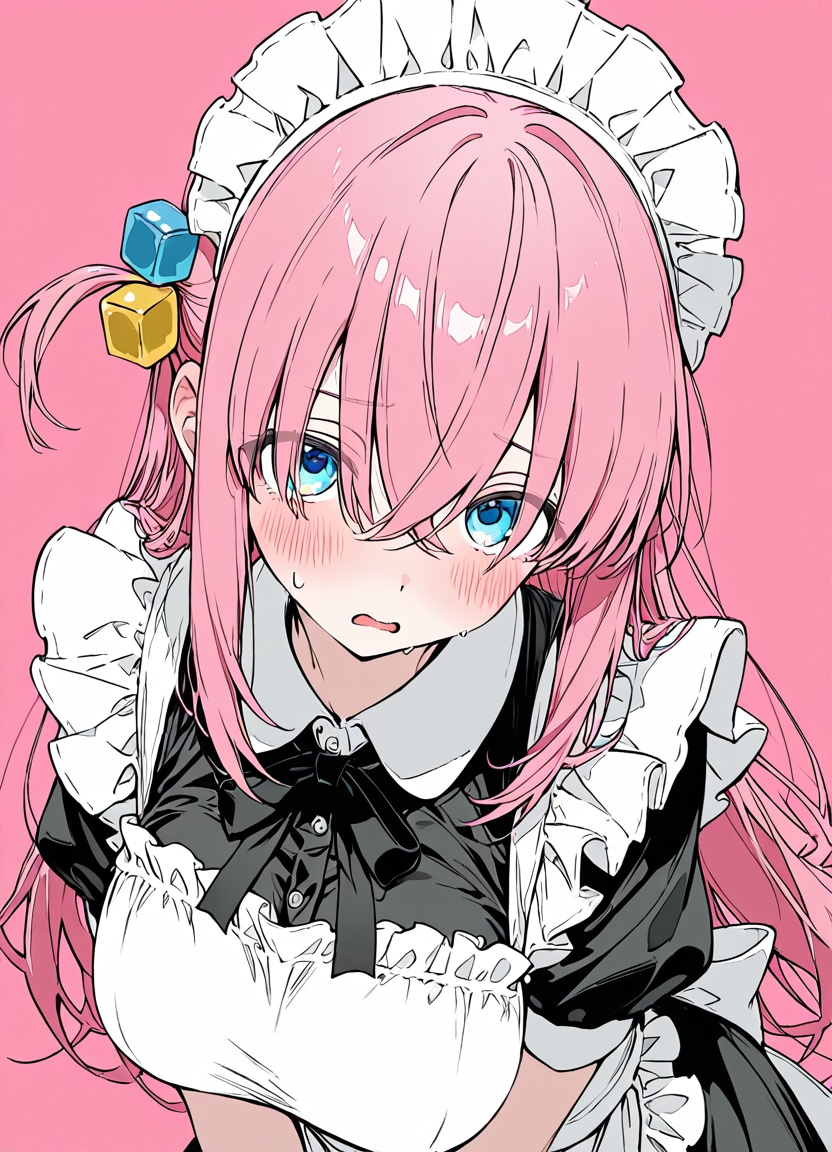 1girl,  gotou hitori,  pink hair on Tensor.Art