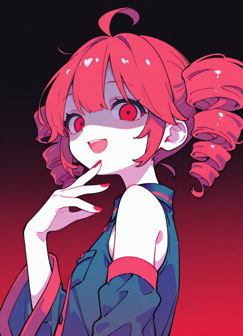 1girl,  solo,  red eyes on Tensor.Art