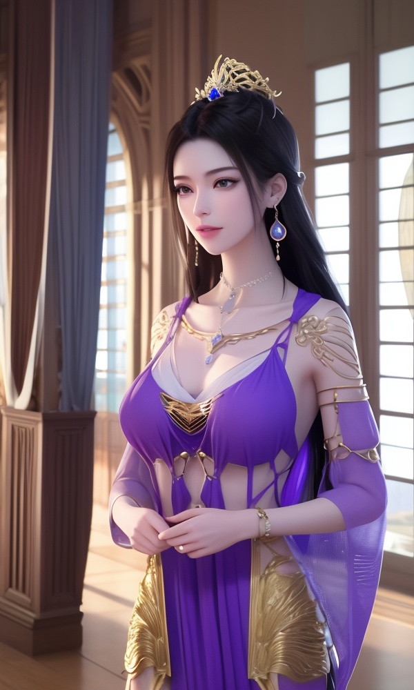 (,1girl, ,best quality, ),looking at viewer, <lora:395-DA-凡人修仙传-紫灵:0.8> ,ultra detailed background,ultra detailed background,ultra realistic 8k cg,, ,masterpiece,((((1girl, solo,  , solo focus, ,walking on liquid, ))))    (()), (), ,ultra realistic 8k cg, flawless, clean, masterpiece, professional artwork, famous artwork, cinematic lighting, cinematic bloom, , (( , )),, dreamlike, unreal, science fiction, luxury, jewelry, diamond, gold, pearl, gem, sapphire, ruby, emerald, intricate detail, delicate pattern, charming, alluring, seductive, erotic, enchanting, hair ornament, necklace, earrings, bracelet, armlet,see-through sleeves, , , jewelry, necklace, solo, , , , hair_ornament, , earrings,large breasts,,  , ,
