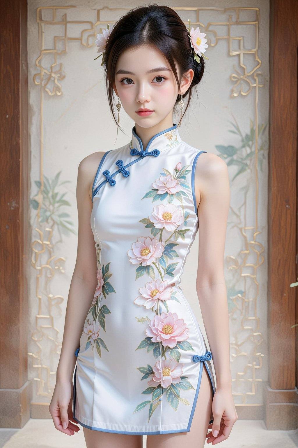 1girl,  solo,  dress on Tensor.Art
