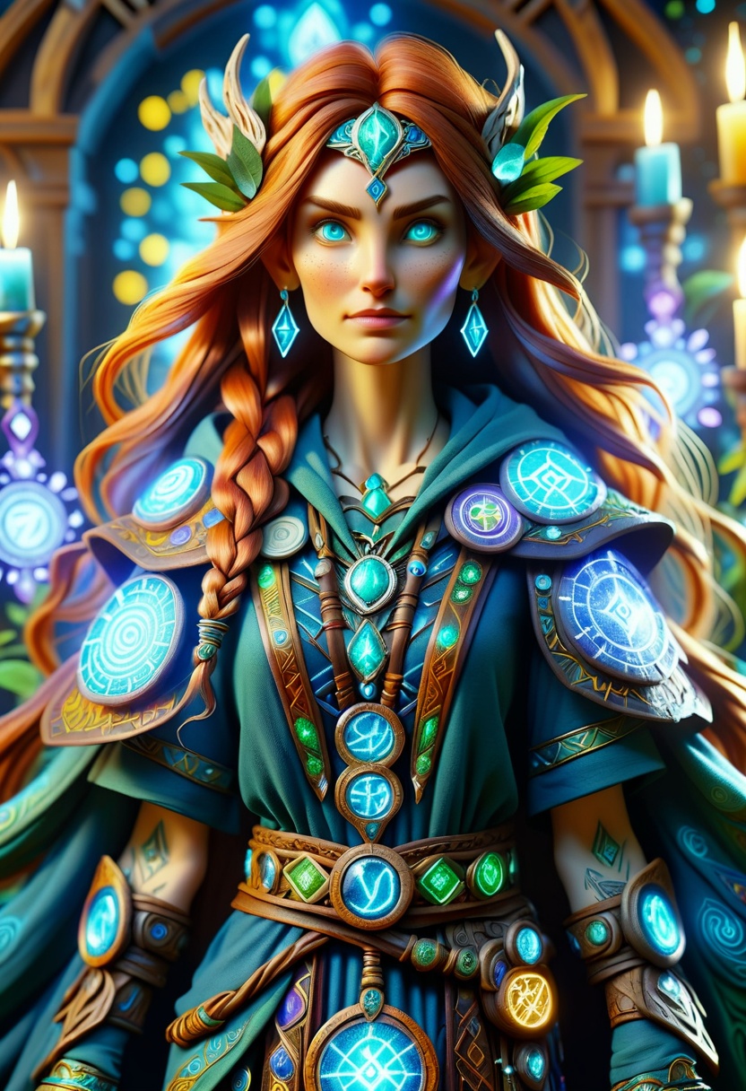 hyper detailed masterpiece,DonMMy51ic4lXL, female stenza, druid , runes <lora:DonMMy51ic4lXL-v1.1-000006:0.8>
