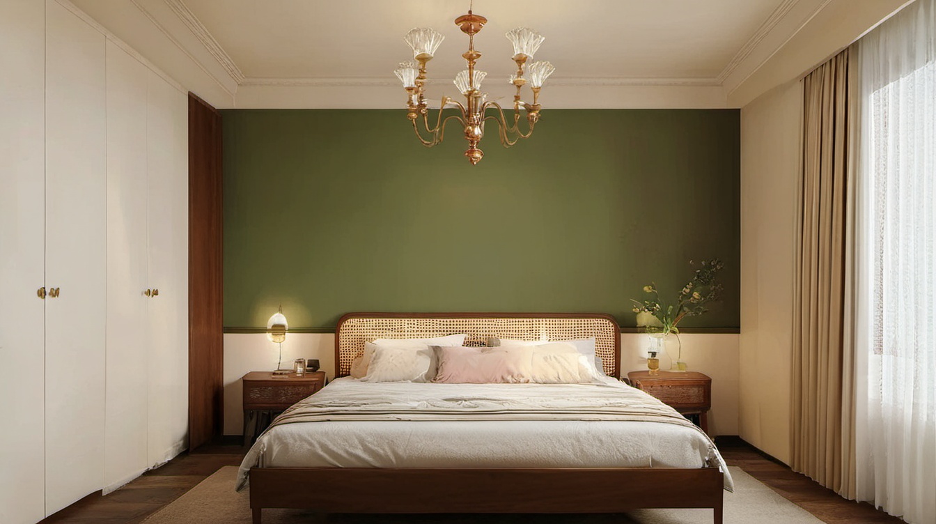 <lora:nanyang XL2.0:0.6>,nanyang,indoor,bedroom,floor,bed,curtains,table,chair,bed_sheet,pillow,available light,cup,plant,vase,incredibly absurdres,realistic,