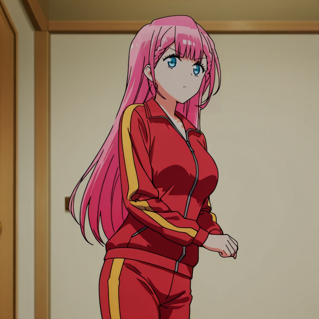 KirisuTrackSuit,  pink hair,  1girl on Tensor.Art