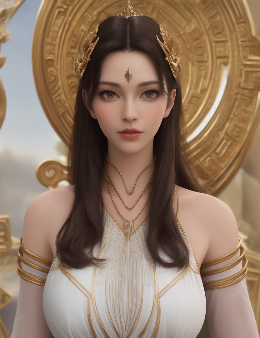 ultra realistic 8k cg, picture-perfect face, flawless, clean, masterpiece, professional artwork, famous artwork, cinematic lighting, cinematic bloom, perfect face, beautiful face, beautiful eyes, ((perfect female body, narrow waist)), red eyes, gorgeous queen, royal, divine, goddess, godlike, (royal palace), fantasy, dreamlike, unreal, science fiction, , beautiful clothes, lace, lace trim, lace-trimmed legwear, nsfw, breasts out,  (rich:1.4), prestige, luxury, jewelry, diamond, gold, pearl, gem, sapphire, ruby, emerald, intricate detail, delicate pattern, sexy, charming, alluring, seductive, erotic, enchanting, hair ornament, necklace, earrings, bracelet, armlet, ,(solo:1.5, ) (1girl:1.8),(,gigantic breasts,)<lora:DA_HenRenDaDi:0.5>