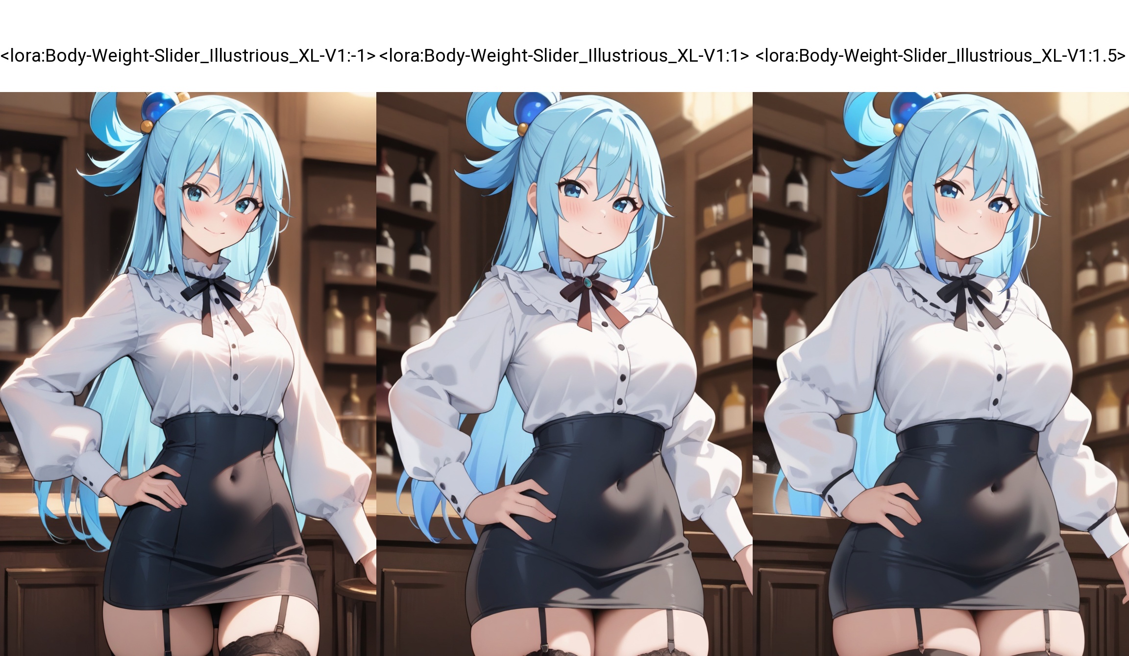 aqua \(konosuba\),  1girl,  long hair on Tensor.Art