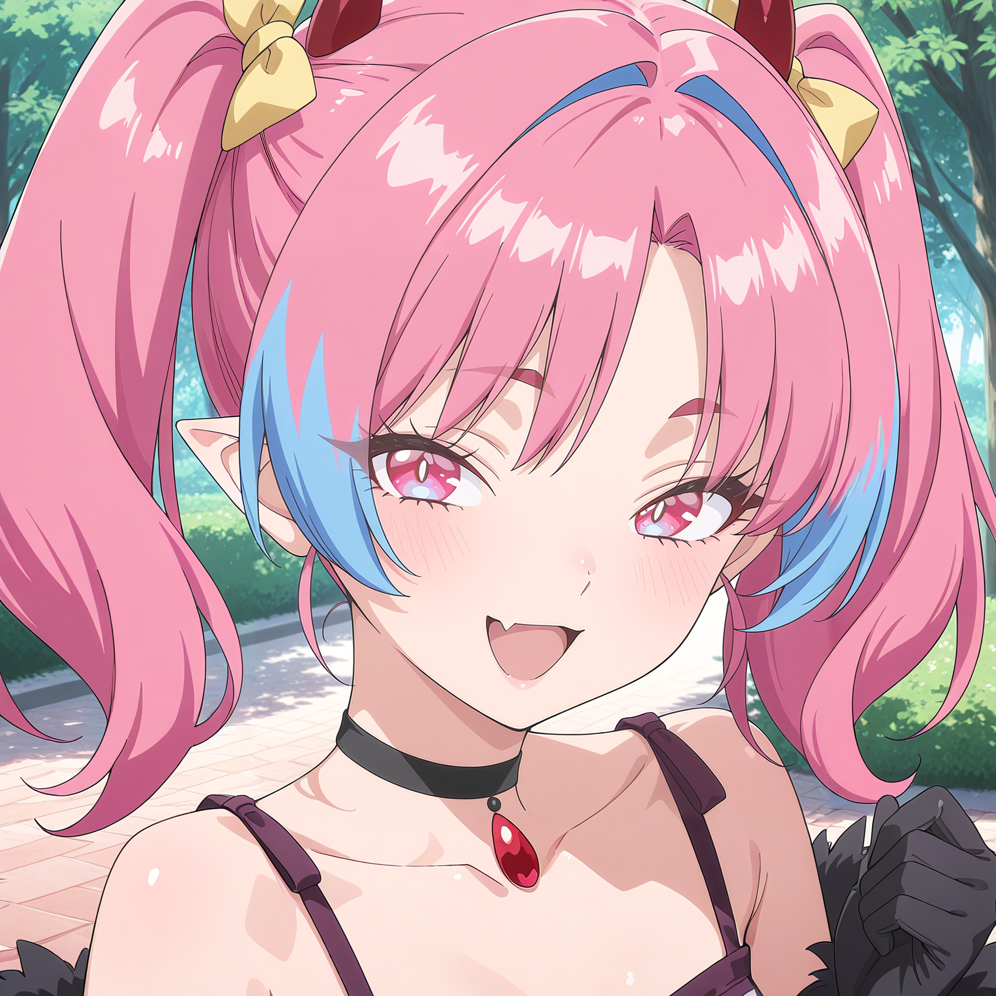 milch_zebul(kanachoro),  pink hair,  multicolored hair on Tensor.Art