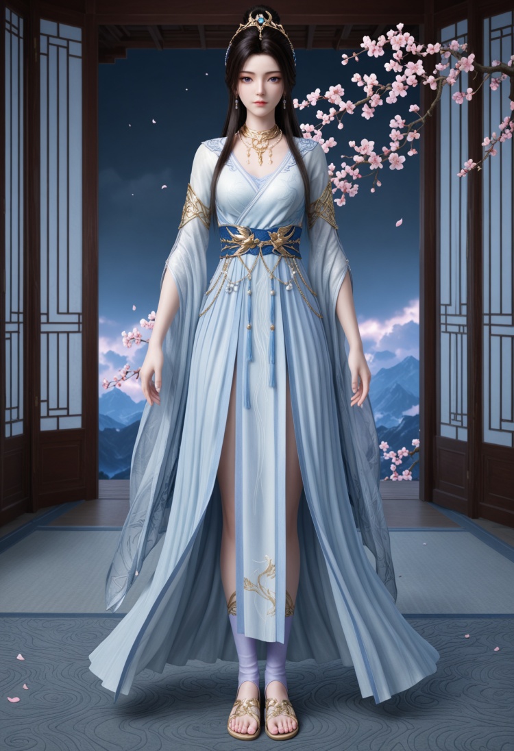 紫灵白衣服装2-国漫-Illustrious光辉 by 云落 on Tensor.Art