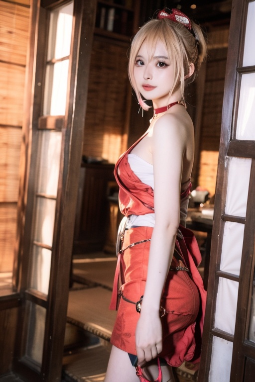 1girl,<lora:原神宵宫:0.8>,