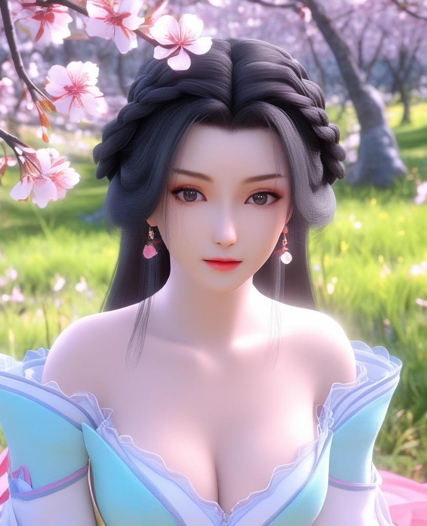 <lora:592-DA-XL-星辰变-姜立:0.8>(,1girl, ,best quality, ),looking at viewer,  ,ultra detailed background,ultra detailed background,ultra realistic 8k cg,, ,masterpiece, (( , )),, ,   ,   cure blossom,  ,,  (cleavage), (), ,,