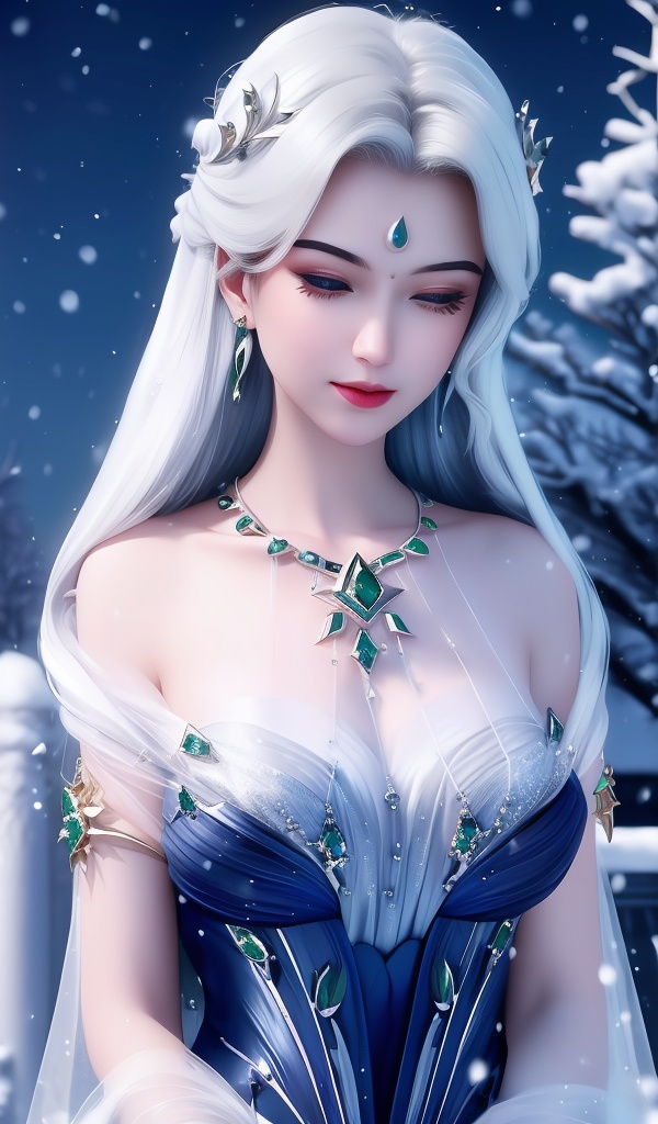 <lora:664-DA-神印王座-那尼菈:0.8>(,1girl, ,best quality, ),looking at viewer,  ultra realistic 8k cg, picture-perfect face,   clean, masterpiece,     cinematic lighting, cinematic bloom, fantasy,  , unreal, science fiction, ((,1girl, pov,))(((,tree, 1girl, full moon,snowing,snow ,solo,     solo focus,  long_hair, looking_at_viewer,  )))  (rich:1.4,)     prestige, luxury, jewelry, diamond, gold, pearl, gem, sapphire, ruby, emerald, intricate detail, delicate pattern, charming, alluring, seductive, erotic, enchanting, hair ornament, necklace, earrings, bracelet, ,