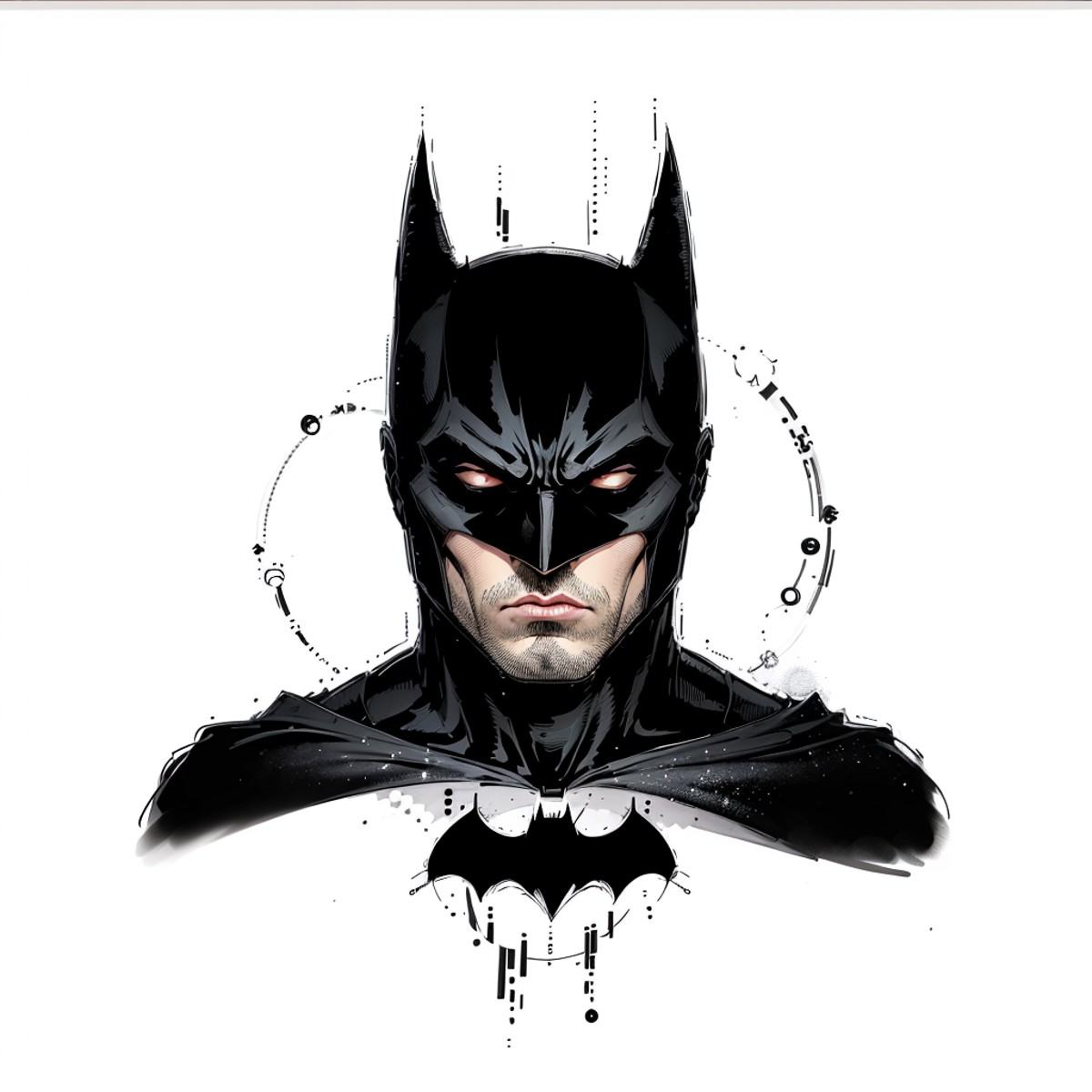 A batman portrait in the style of b1nk on Tensor.Art