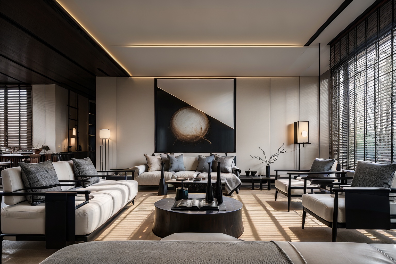 interior design, living room, masterpiece,best quality,unreal engine 5 rendering,movie light,movie lens,movie special effects,detailed details,HDR,UHD,8K,CG wallpaper