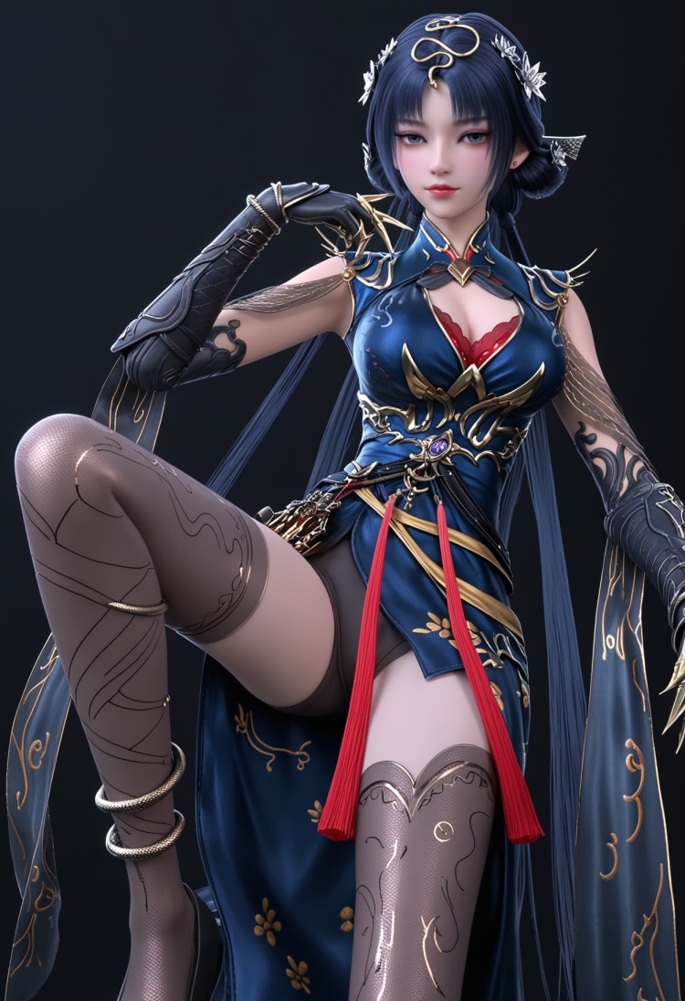 金小釵跑上半身最好删掉下半身的tag-国漫-pony by 云落 on Tensor.Art