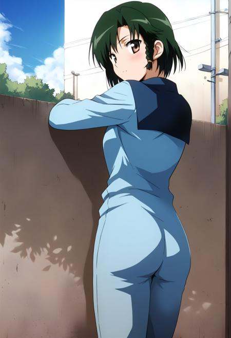 ichijou karen,  solo,  green hair on Tensor.Art