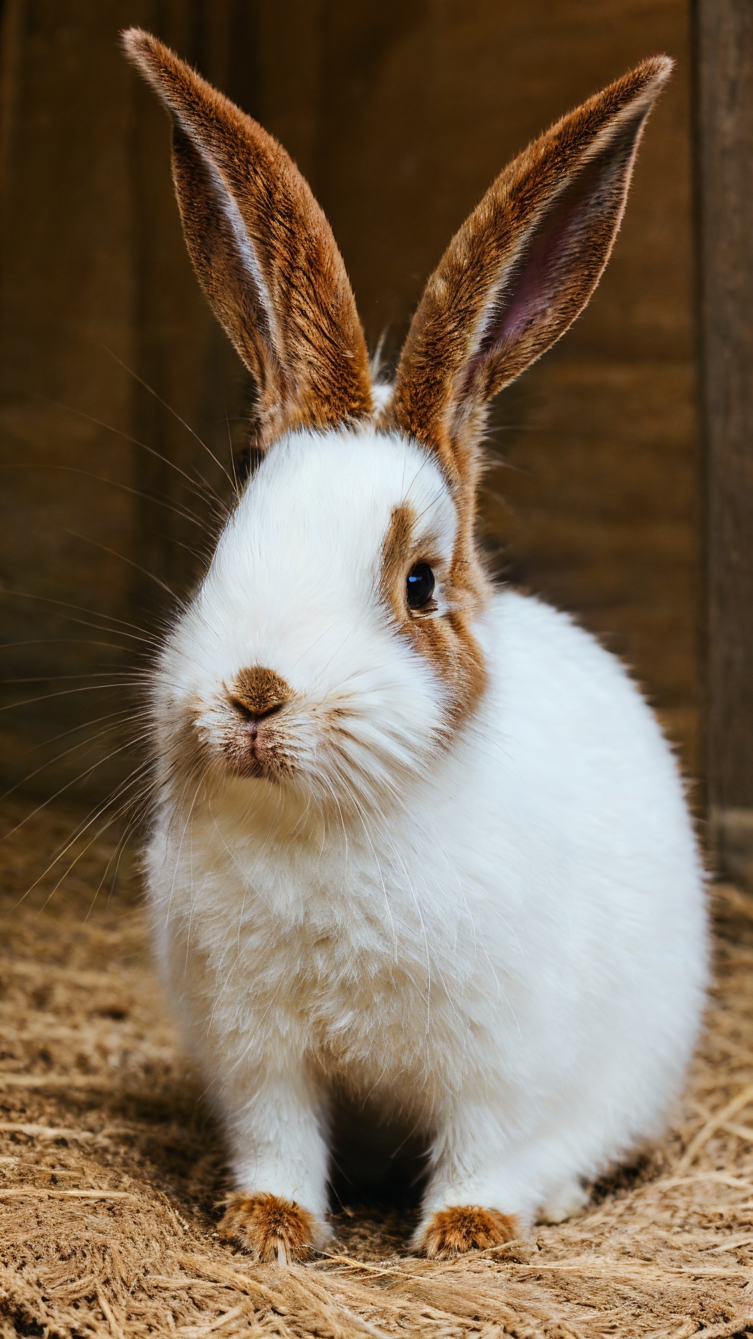 <lora:tutututu_20240119010100-000008:0.8>,brown rabbits,soft light,Three rabbits,lined up,tutututu,animal portrait,close-up,furry,long ears,masterpiece,best quality,