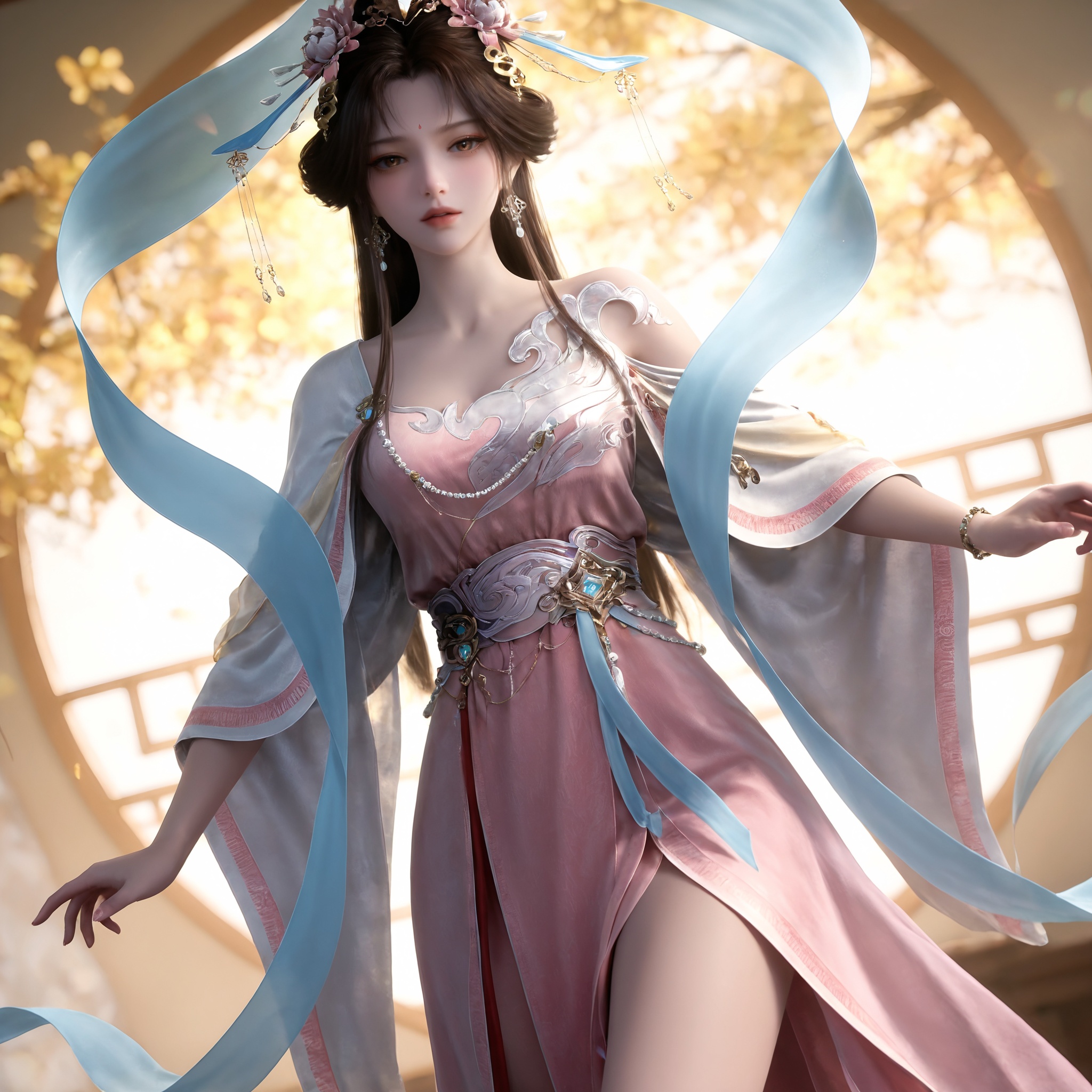 1girl,  long hair,  hair ornament by 天海TianHai on Tensor.Art