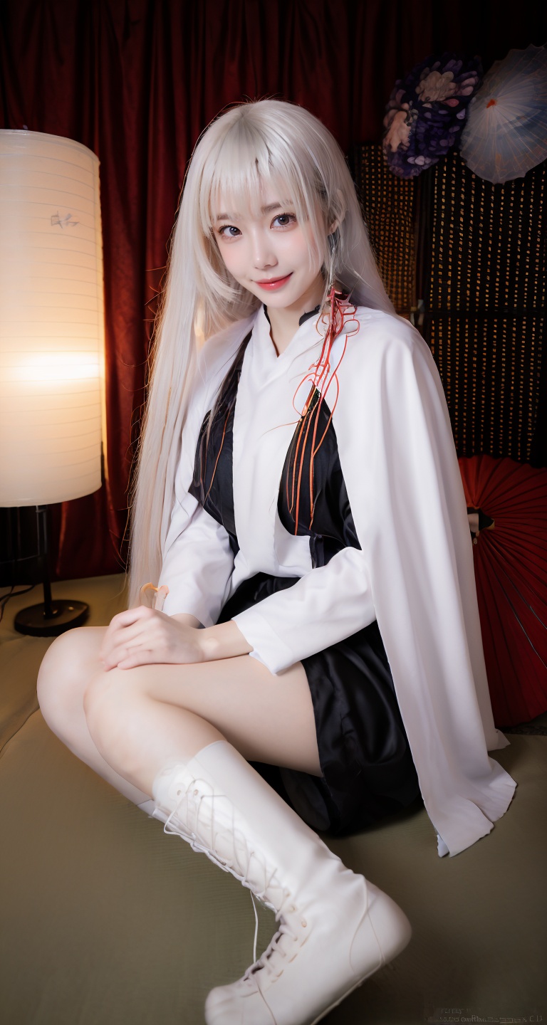 ((masterpiece)), (phot-relistic:1.4), RAW photo, absurdreshyperdetailed, realistic, (Foreground blur:1.3), (Portrait Studio:1.3),Deep Shadow, ultra high res, unreal, light shot, horror photography, vintage tone, high contrast, (light blue theme:1.3), professional photography photos, emptiness, vivid colors, (digital art, vibrant, dreamy, key light, Feathering, (high keylight, )), warm tone, netural lighting, cool lighting, strobe light, Fantasy, High efficiency, Digital photography, High definition, (Night color), Bright light, (Neon light:1.1), (Colored light), Festive mood lights, 1girl, trend on mind art, detail clothes, thighs, long legs, (standing, look at viewer, floating hair, outdoor),,Artistic Calligraphy and Ink,Ancient China,(Canon RF85mm f/1.2,best quality,HDR,Realisticity:1.4),(cowboy shot:1.2)(best quality),(masterpiece),incredibly_absurdres,highly detailed,refined rendering,illustration,(highres),original,floating,close up,ink and wash painting,flat shading,1girl,(sitting on twig:1.5 ),(soaking feet:1.2),feet below water,bare feet,long (white hair:1.5) and red eyes,white hair,trench_coat,hidden hands,floating ribbon,puffy sleeves,(bluebell :1.5),flowers,(flower) tree,Petals on water,floating Petals,at night,(full moon),onsen,., <lora:nasa_20240604142339:0.85>