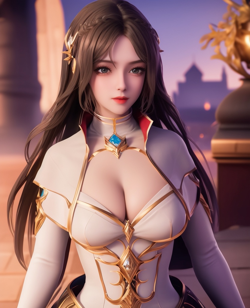 <lora:556-DA-神印王座-温柔一刀:0.8>(,1girl, ,best quality, ),looking at viewer,ultra detailed background,ultra detailed background,ultra realistic 8k cg, ,masterpiece, (( , )),     ,castle,     (hydrokinesis),  (cleavage), (),