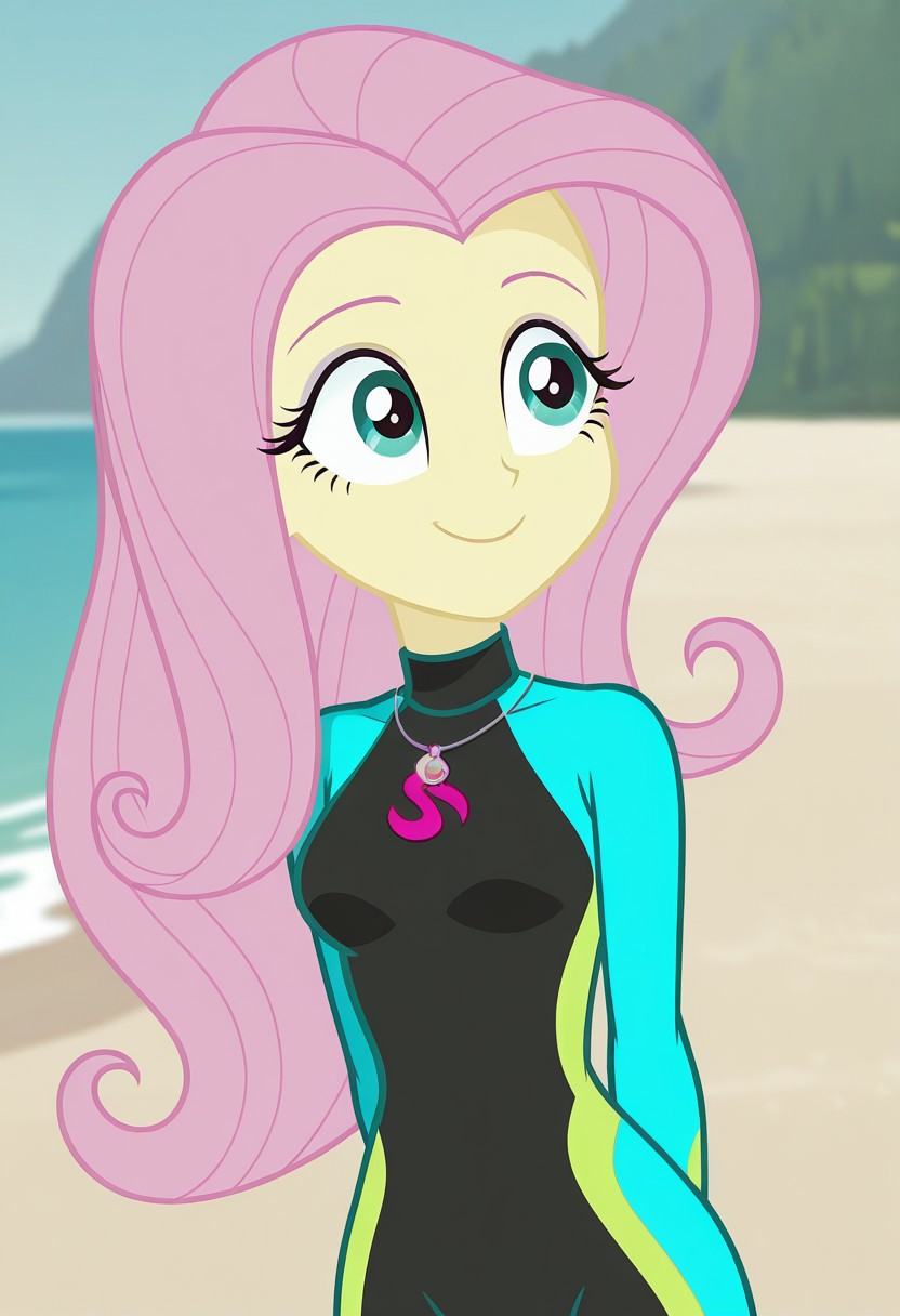 fluttershy_swimsuit,  Equestria Girls,  Fluttershy on Tensor.Art