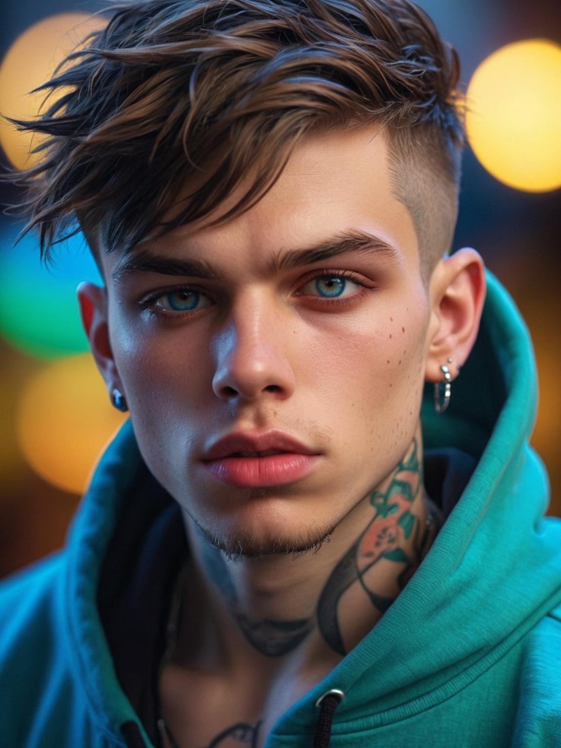 realistic portrait of a hot sexy young ***** boy,  22yo,  sexy on Tensor.Art