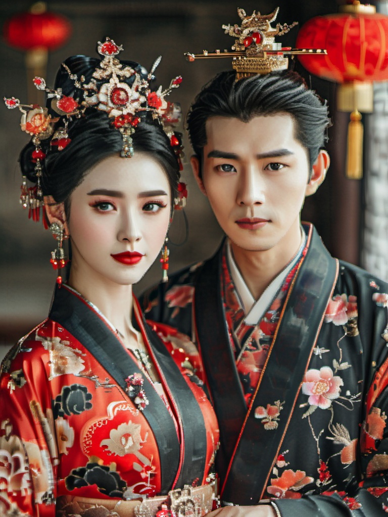 husband and wife,  hunsha,  jewelry by 小资AI画廊 on Tensor.Art