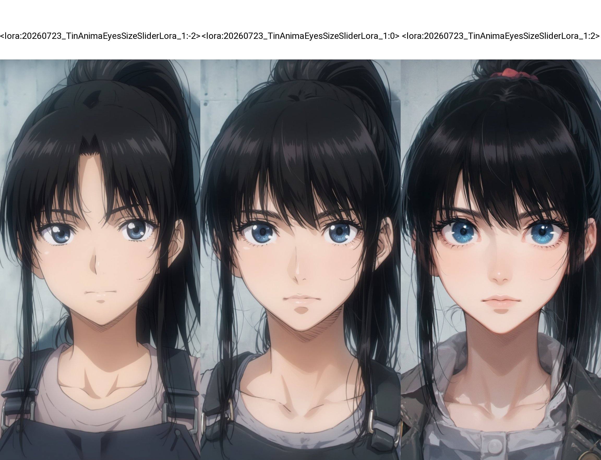 Anime style,  A close-up portrait centers a young woman,  blue eyes on Tensor.Art