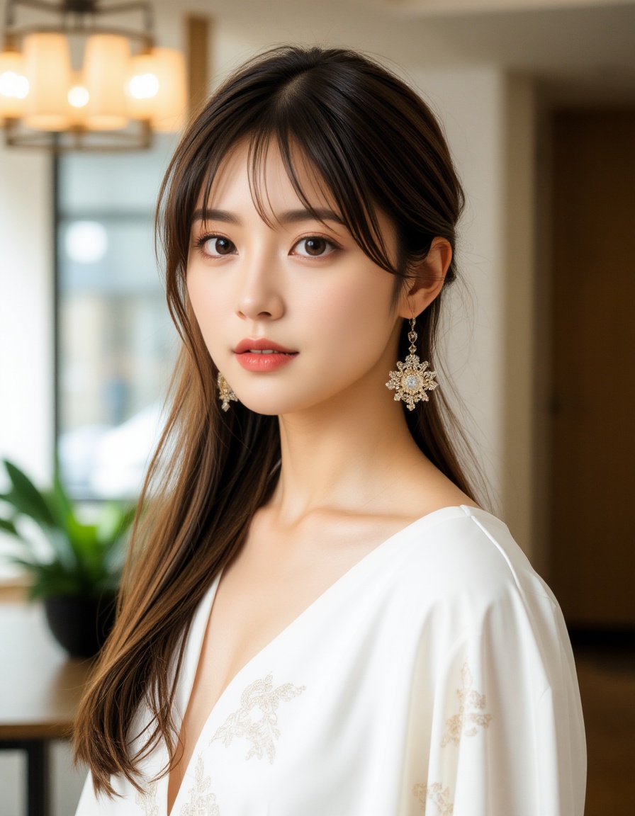best quality,  masterpiece,  raw photo of a female in white dress on Tensor.Art