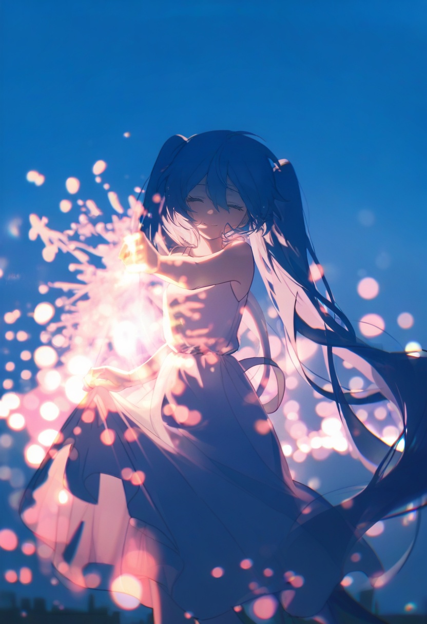 1girl,  solo,  hatsune miku on Tensor.Art