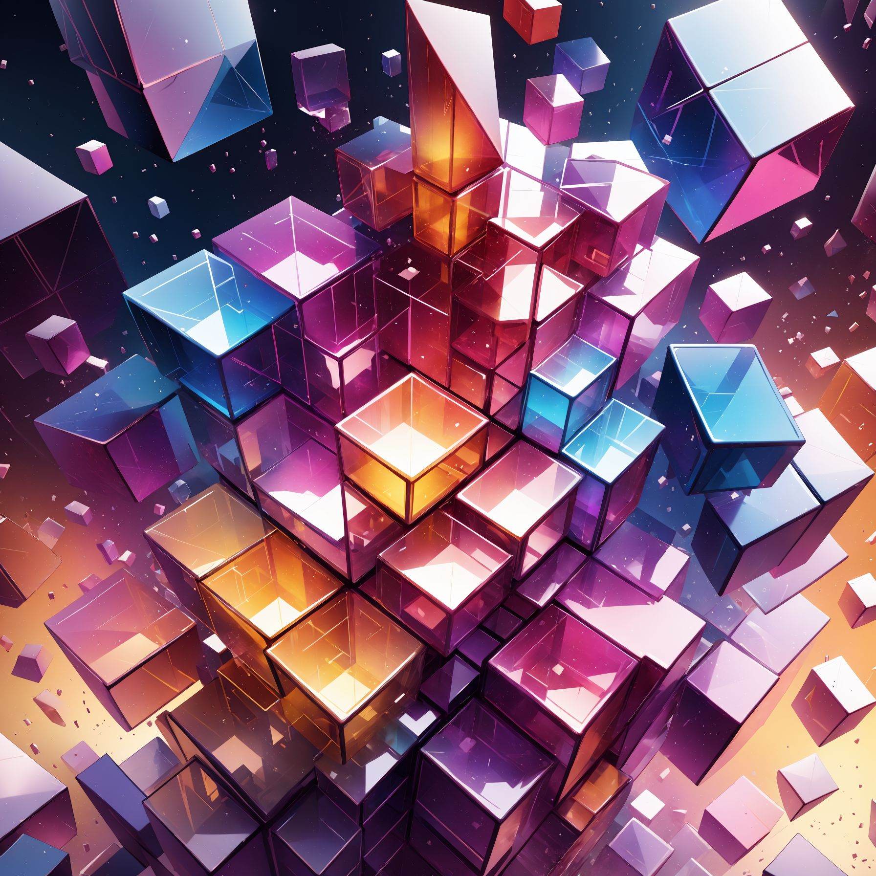 Fantasy Cube,<lora:阿芙的幻想水晶立方体:0.8>,