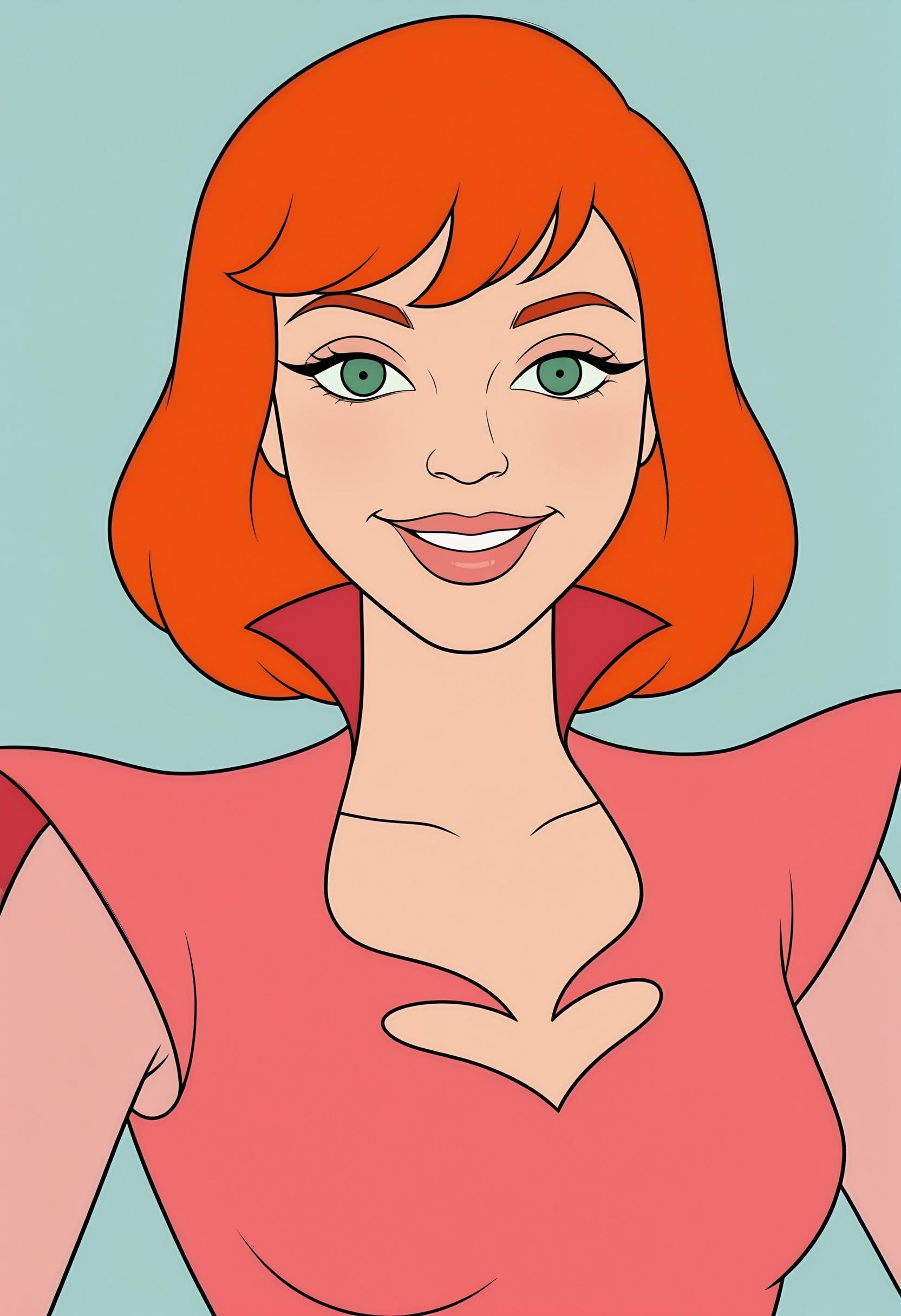 shcrilf,  green eyes,  orange hair by interfusor on Tensor.Art