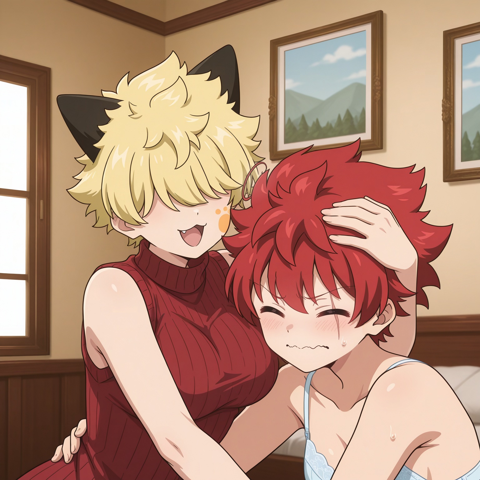 breasts,  smile,  open mouth by tatuu on Tensor.Art