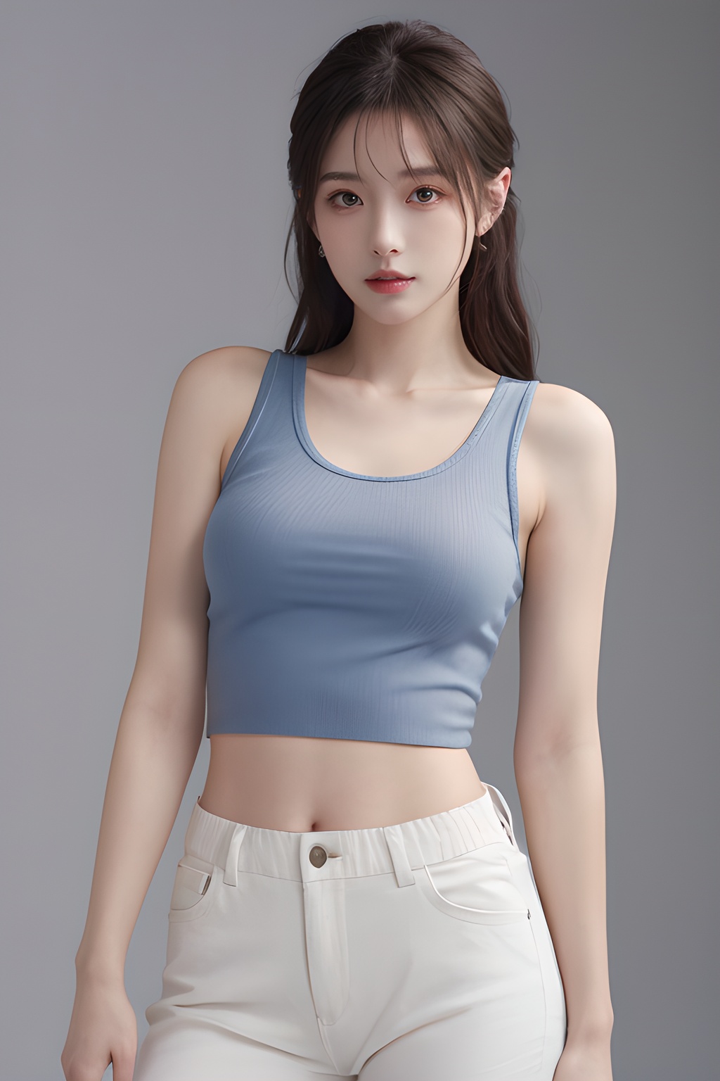 <lora:0810_09:0.7>,simple background,****_top,, 1girl,realistic,masterpiece, best quality, photorealistic, HDR,detail