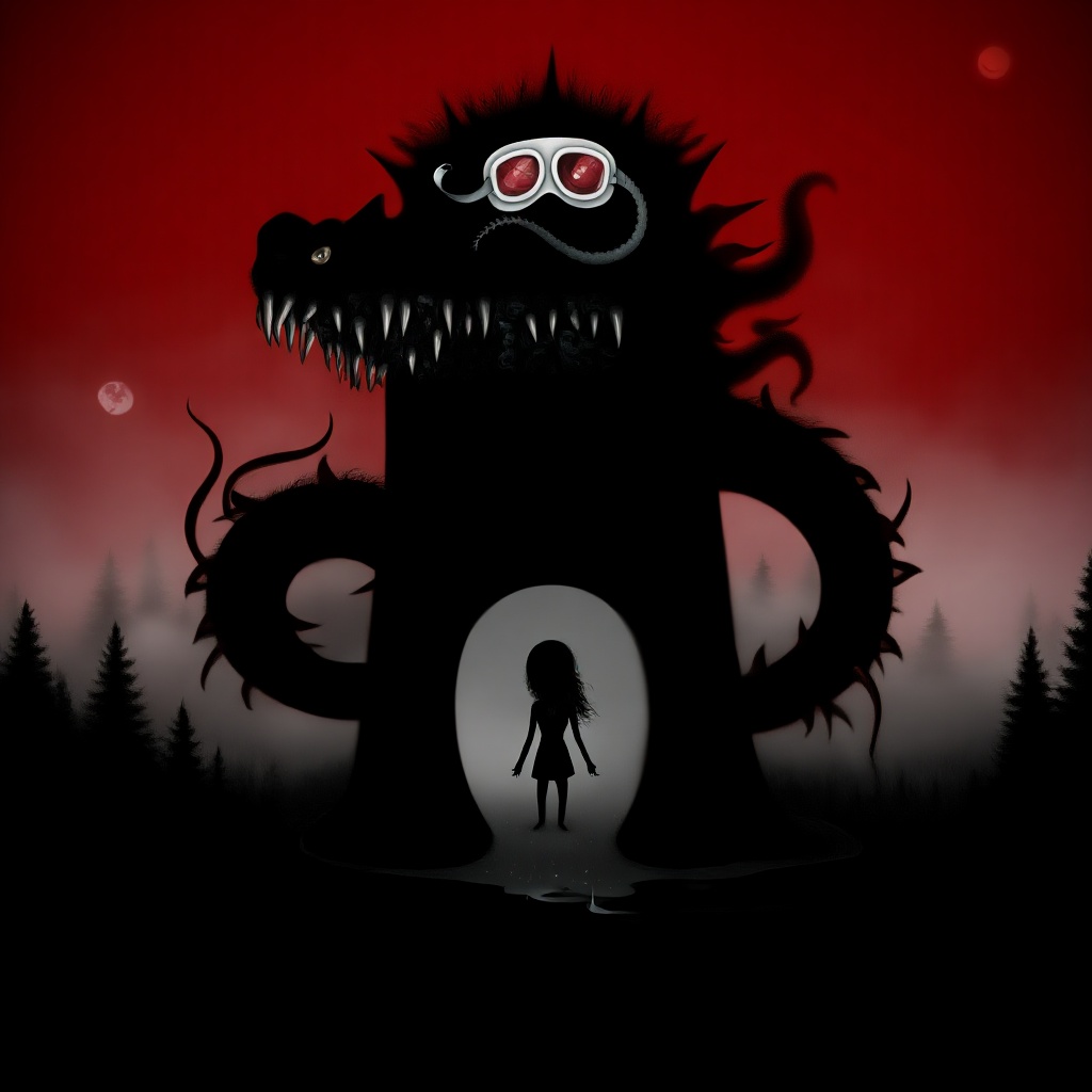 Horror landscape,  fog,  saliva on Tensor.Art