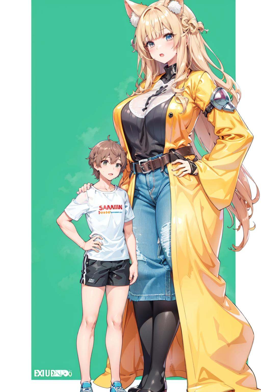 (size difference:1.5), (tall female : 1.5)<lora:size:1>