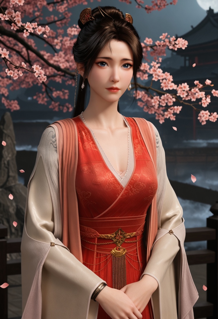 慕沛灵红衣-国漫-Illustrious光辉 by 云落 on Tensor.Art