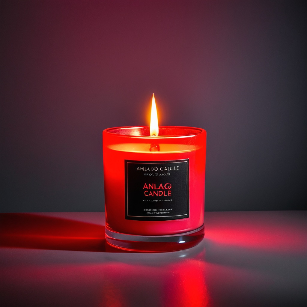 sceneanalophoto,  a scented candle,  analog photo darkroom counter on Tensor.Art