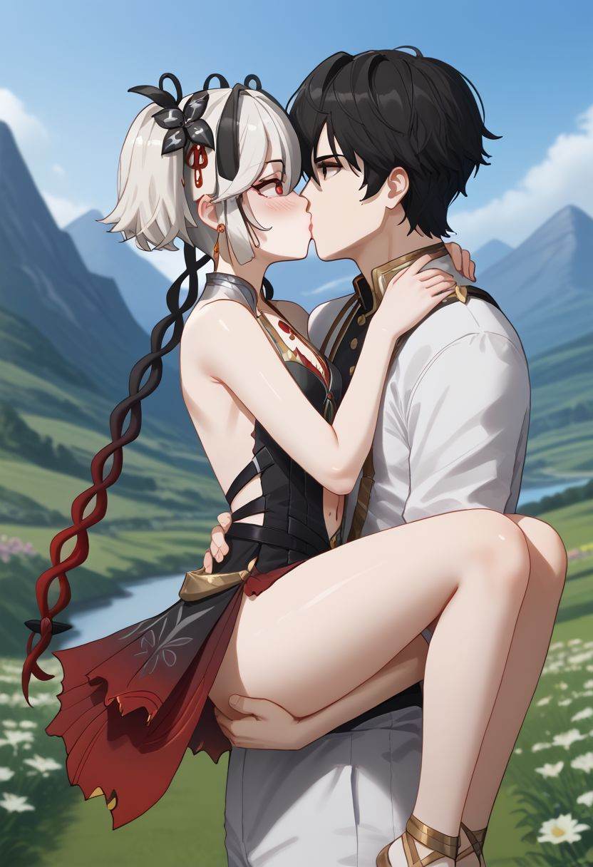 1girl,  1boy,  blush on Tensor.Art