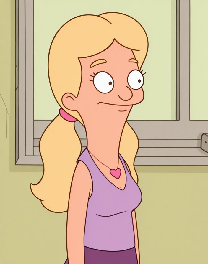BobsBurgersStyle,  retro style cartoon,  1girl on Tensor.Art