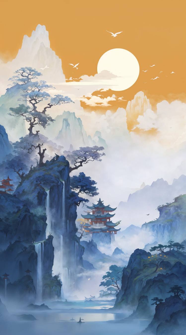 RB-翠微轩辕：中国山水的诗意迷境 by RacerBlueAI on Tensor.Art