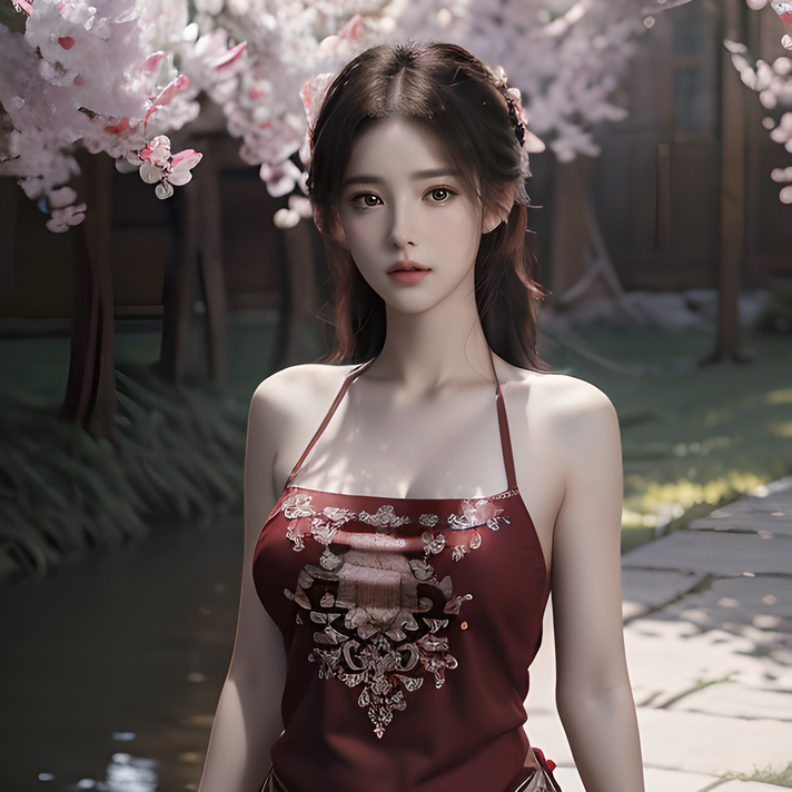 (8k, RAW photo, best quality, masterpiece:1.2), (realistic, photo-realistic:1.2)(raw photo) (extremely detailed CG unity 8k wallpaper) detailed and intricate, original,highres,[1girl:background:0.6]looking at viewer,upper  body，red shidudou,   <lora:shidudou_20230603041725:0.7>