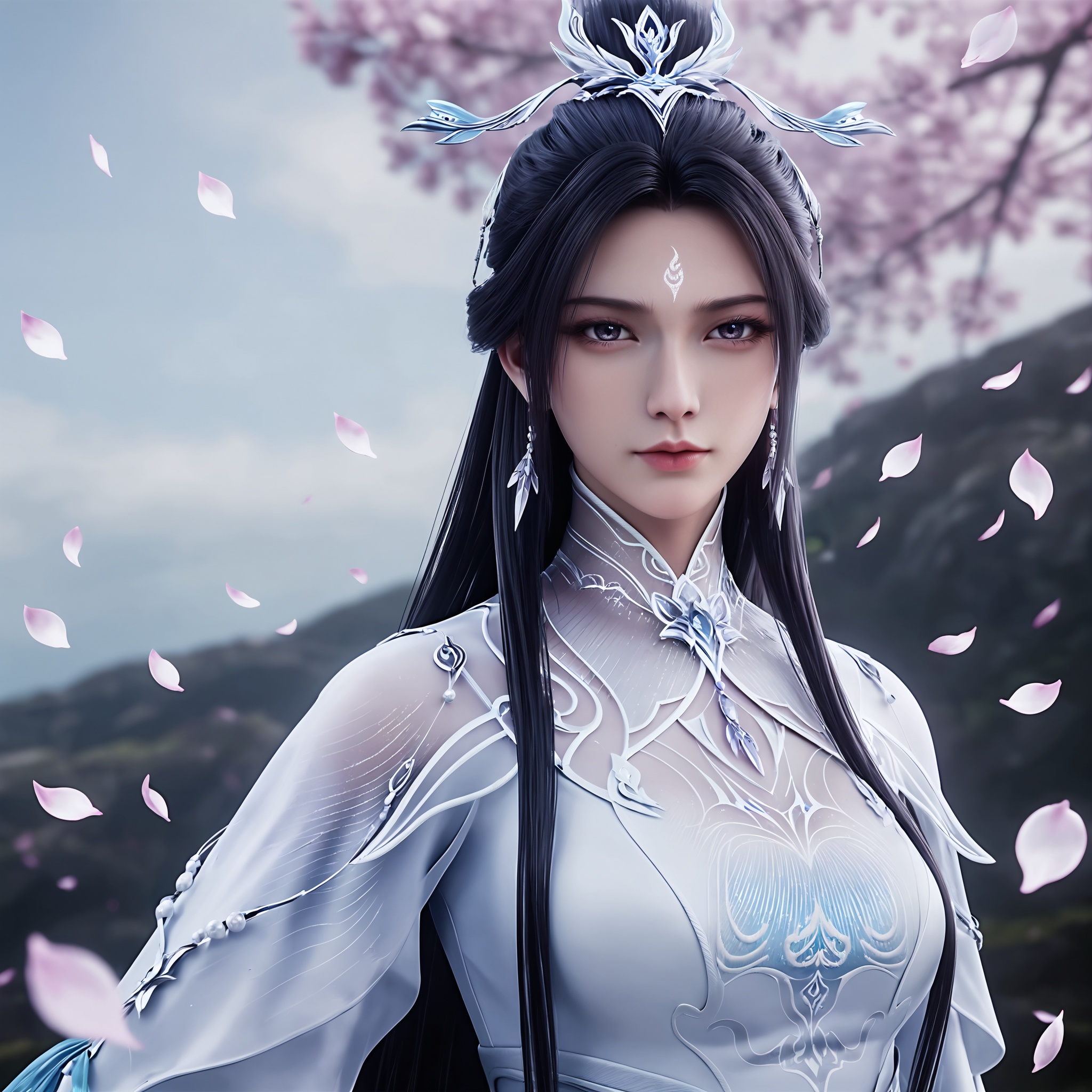 1girl,  long hair,  black hair by 漫 on Tensor.Art