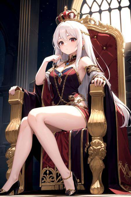 Step into the opulent realm of "Crimson Monarchy,  " a kingdom where power and beauty converge in the form of a resplenden...