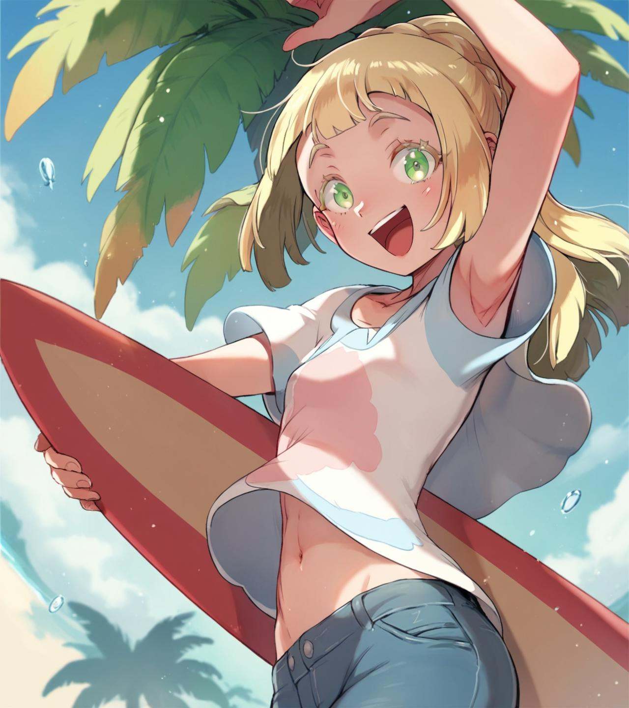 lillie \(pokemon\),  green eyes,  1girl on Tensor.Art