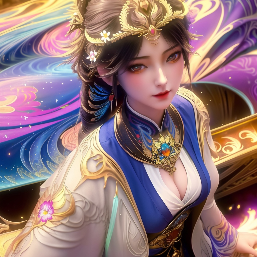 <lora:770-DA-完美世界-火灵儿-婚服:0.8>, (,1girl, ,best quality, ),looking at viewer,,anime,(masterpiece, top quality, best quality, official art, beautiful and aesthetic:1.2), (1girl)	, , (cleavage),, extreme detailed,(fractal art:1.3),colorful, flowers ,highest detailed,(by Jeremy Lipking)    (cleavage),,  (),