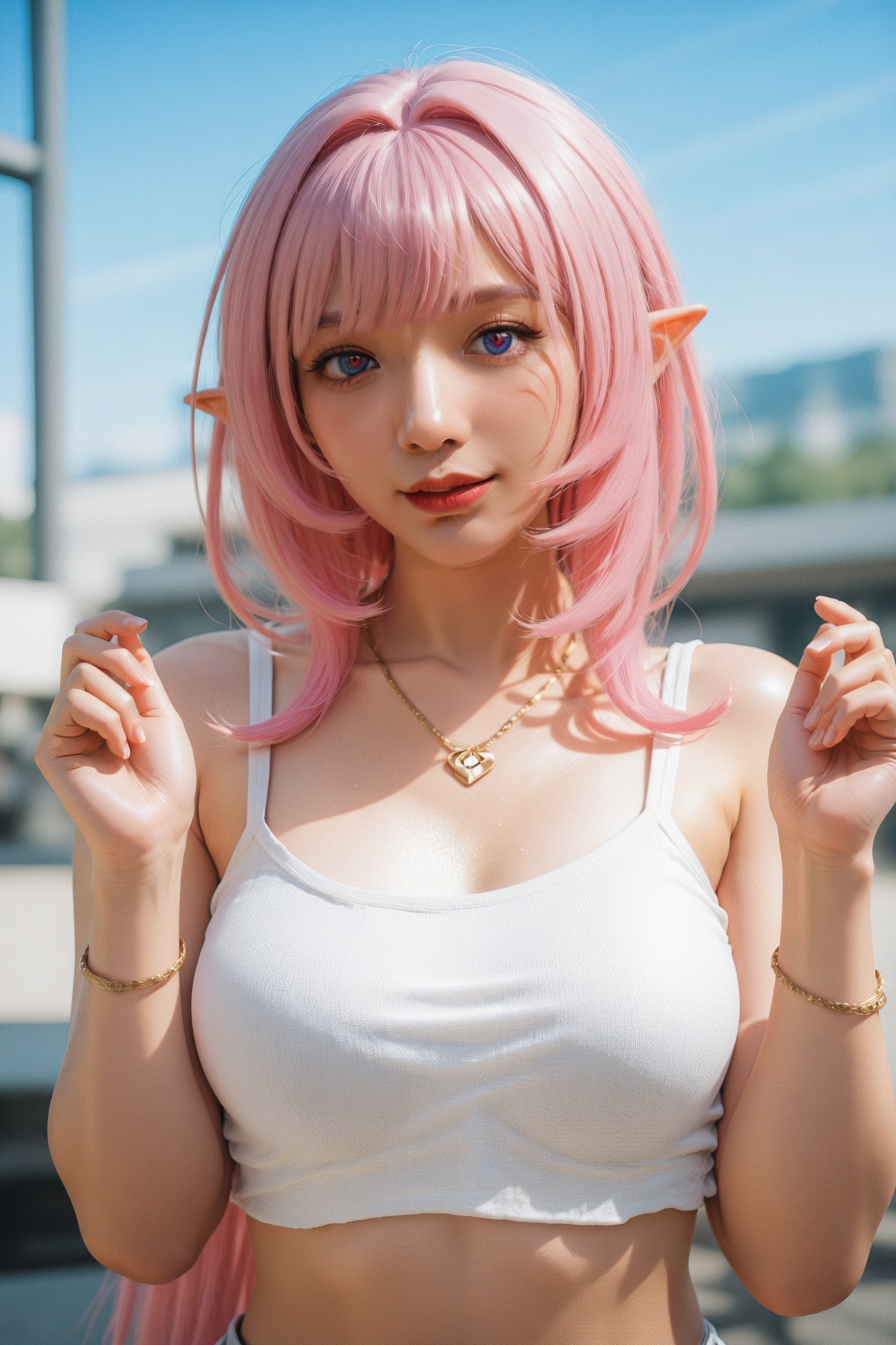 (realistic),detailed,detailed background,.,.,general,.,.,1girl,elysia \(honkai impact\),blush,jewelry,day,<lora:RE162-000016:0.77>,, very awa, masterpiece, best quality, highres, absurdres,, RAW candid cinema, 16mm, color graded portra 400 film, remarkable color, ultra realistic, textured skin, remarkable detailed pupils, realistic dull skin noise, visible skin detail, skin fuzz, dry skin,